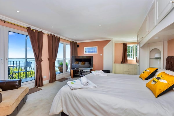 Foto van Landhuis met uitzicht op de oceaan en jacuzzi - Vakantiehuis in Torquay - BedRoom