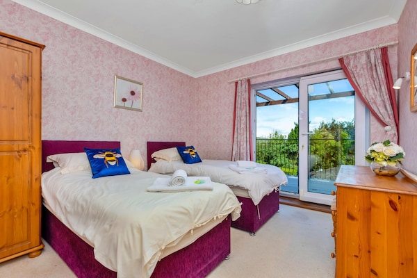Foto van Landhuis met uitzicht op de oceaan en jacuzzi - Vakantiehuis in Torquay - BedRoom