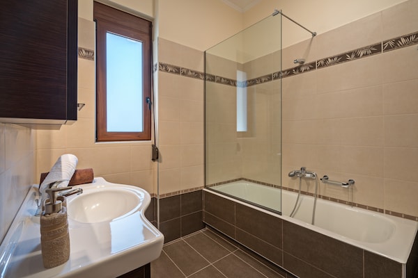Foto van Villa in Rethymno met privézwembad - Vakantiehuis in Gallos - BathRoom