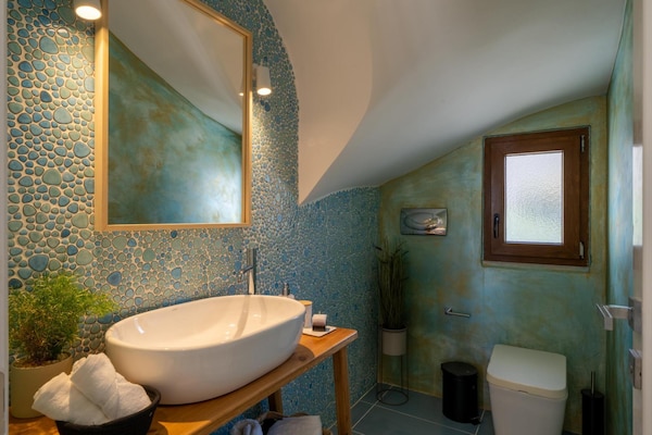 Foto van Dimitra Villa met zwembad - Vakantiehuis in Chromonastiri - BathRoom