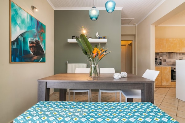 Foto van Villa op Zakynthos met zwembad bij Tsilivi - Vakantiehuis in Vanato - DiningRoom