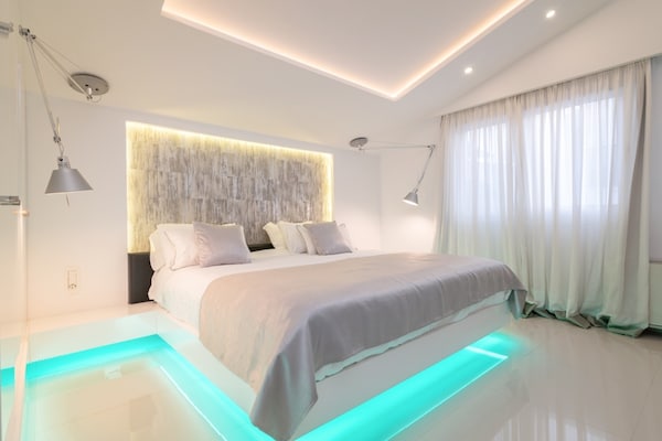 Foto van Villa op Zante met privézwembad en zeezicht - Vakantiehuis in Tragaki - BedRoom