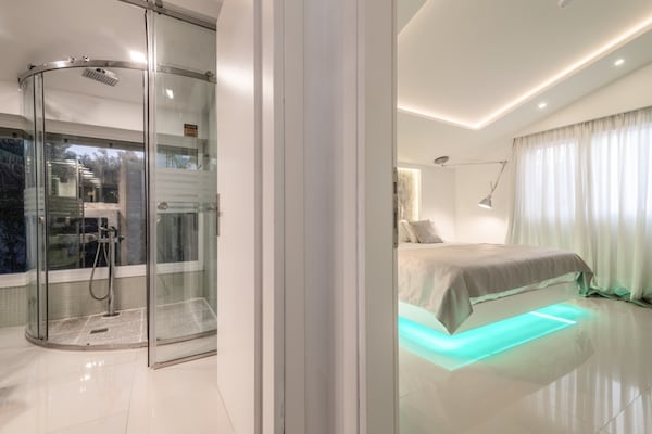 Foto van Villa op Zante met privézwembad en zeezicht - Vakantiehuis in Tragaki - BedRoom
