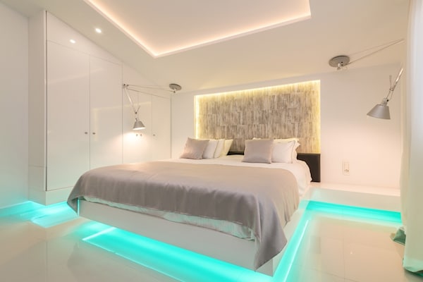 Foto van Villa op Zante met privézwembad en zeezicht - Vakantiehuis in Tragaki - BedRoom