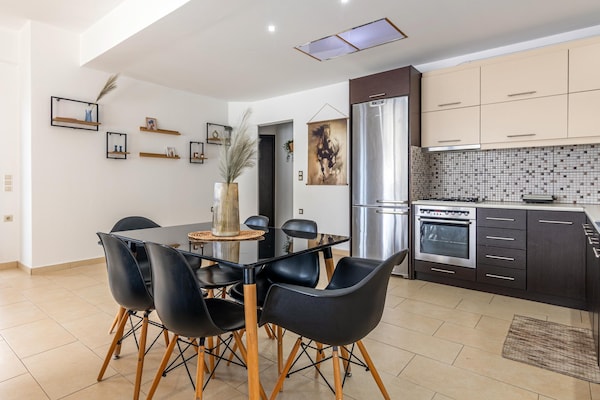 Foto van Villa met zeezicht op Kreta voor 6 personen - Vakantiehuis in Tris Ekklisies - DiningRoom