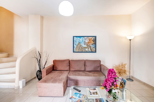 Foto van Villa in Kalamitsi bij Witte Bergen - Vakantiehuis in Kalamitsi Alexandrou - LivingRoom