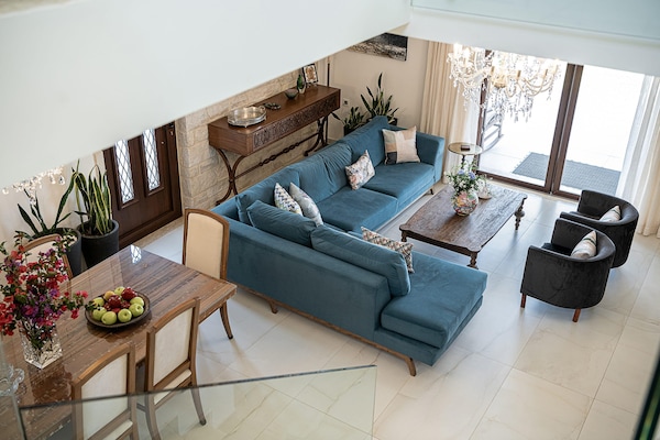 Foto van Villa voor 7 personen in Chania, vlakbij de zee - Vakantiehuis in Kissamos - LivingRoom