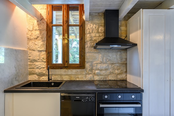 Foto van Villa in Spili met Uitzicht & Zwembad - Vakantiehuis in Lampini - Kitchen