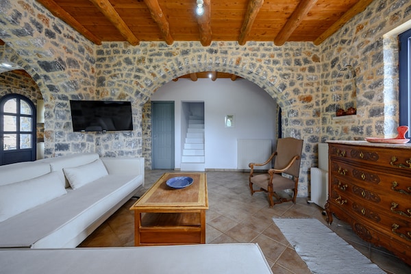 Foto van Villa op Kreta bij Skinaria Strand - Vakantiehuis in Lampini - LivingRoom
