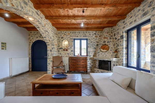 Foto van Villa op Kreta bij Skinaria Strand - Vakantiehuis in Lampini - LivingRoom