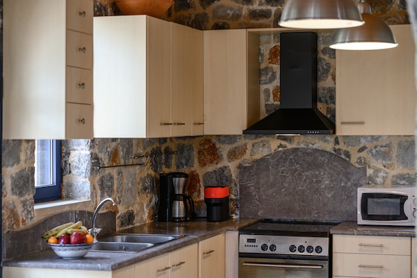 Foto van Villa op Kreta bij Skinaria Strand - Vakantiehuis in Lampini - Kitchen