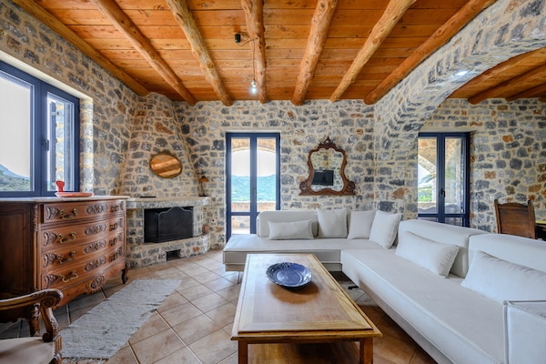 Foto van Villa op Kreta bij Skinaria Strand - Vakantiehuis in Lampini - LivingRoom