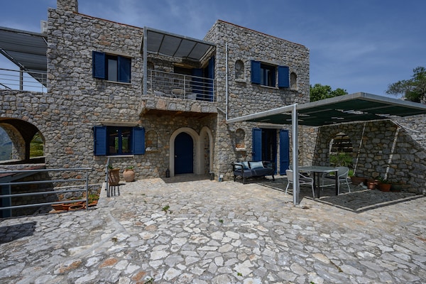 Foto van Villa op Kreta bij Skinaria Strand - Vakantiehuis in Lampini - Outdoor