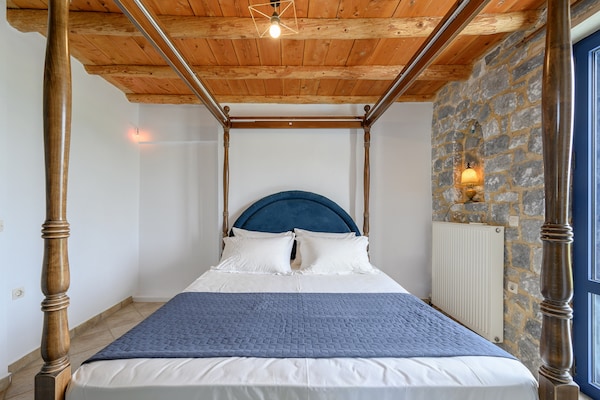 Foto van Villa op Kreta bij Skinaria Strand - Vakantiehuis in Lampini - BedRoom