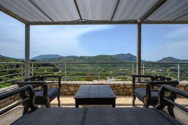 Foto van Villa op Kreta bij Skinaria Strand - Vakantiehuis in Lampini - TerraceBalcony
