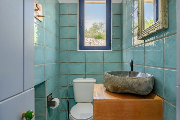 Foto van Villa nabij Lampini met privézwembad - Vakantiehuis in Lampini - BathRoom