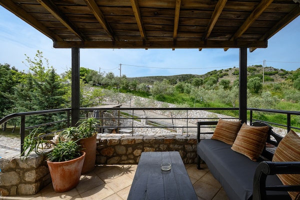 Foto van Villa nabij Lampini met privézwembad - Vakantiehuis in Lampini - TerraceBalcony