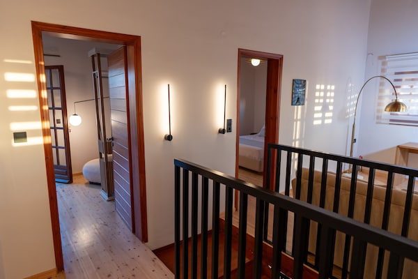 Foto van Villa in Panormo met Zwembad en Strand dichtbij - Vakantiehuis in Panormo - Landing