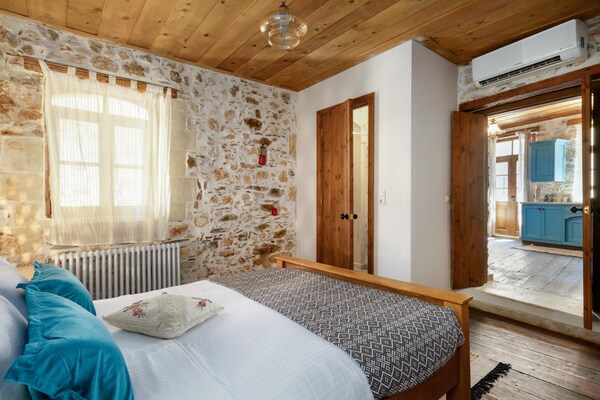 Foto van Villa met 5 slaapkamers en verwarmd zwembad - Vakantiehuis in Panormo - BedRoom