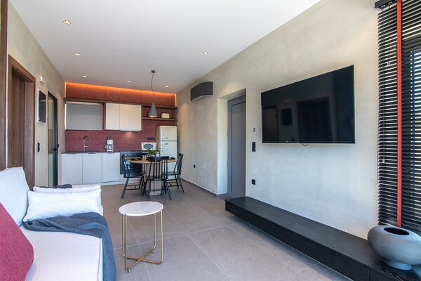 Foto van Vakantiehuis op Kreta met zwembad bij Souda - Vakantiehuis in Plakias - LivingRoom