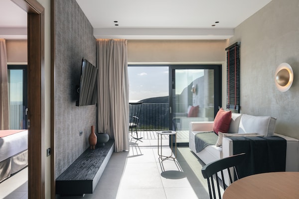 Foto van Vakantiehuis op Kreta met zwembad bij Souda - Vakantiehuis in Plakias - LivingRoom