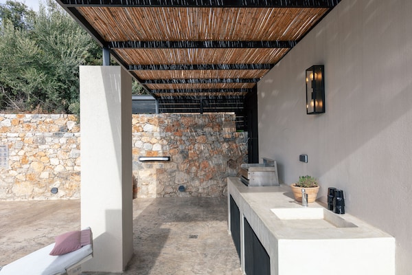 Foto van Vakantiehuis op Kreta met zwembad bij Souda - Vakantiehuis in Plakias - Outdoor