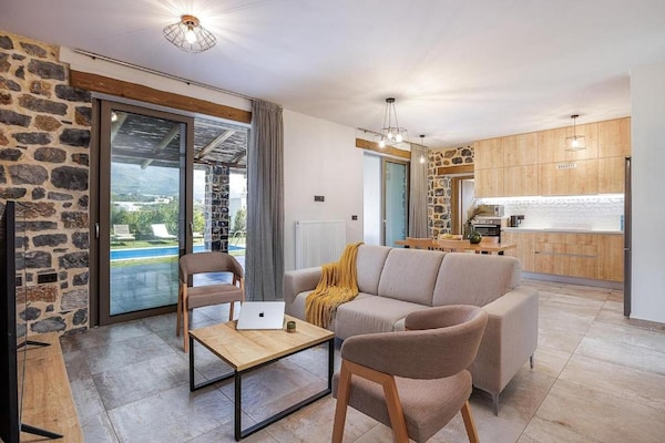 Foto van Villa met zwembad voor 5 personen op Kreta - Vakantiehuis in Plakias - LivingRoom
