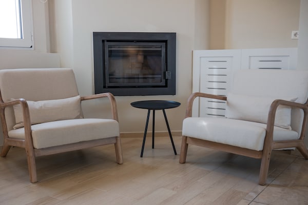 Foto van Villa in Sfakaki met Privézwembad & Uitzicht - Vakantiehuis in Sfakaki - LivingRoom