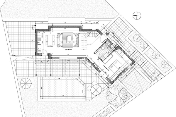 Foto van Villa Maroulas met bubbelbad - Vakantiehuis in Maroulas - FloorPlan