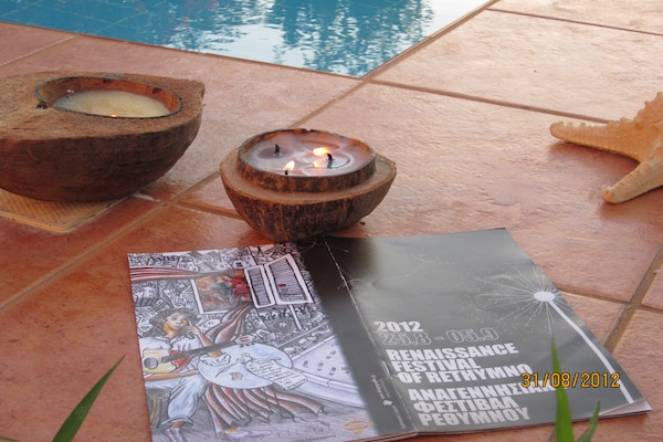 Foto van Villa in Prines met Uitzicht op Witte Bergen - Vakantiehuis in Prinès, Rhethymno - Ambiance