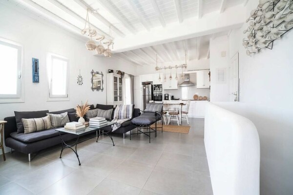 Foto van Panormos verblijf voor zeven gasten - Vakantiehuis in Mikonos - LivingRoom