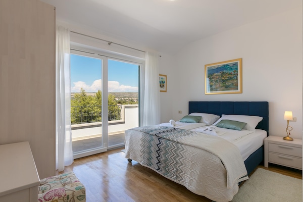 Foto van Villa op Brac Eiland bij Strand & Zwembad - Vakantiehuis in Milna - BedRoom