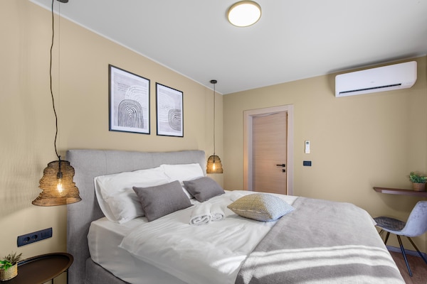 Foto van Appartement in Kroatië bij zee met zwembad - Vakantiehuis in Brtonigla - BedRoom