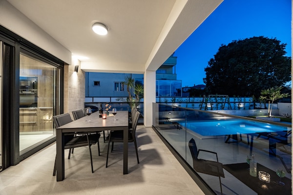 Foto van Villa in Pula bij Hidrobaza Strand - Vakantiehuis in Štinjan - terrace