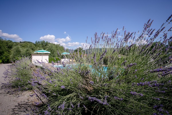 Foto van Villa in Toscane met Privézwembad en Uitzicht - Vakantiehuis in Castiglion Fiorentino - Landing