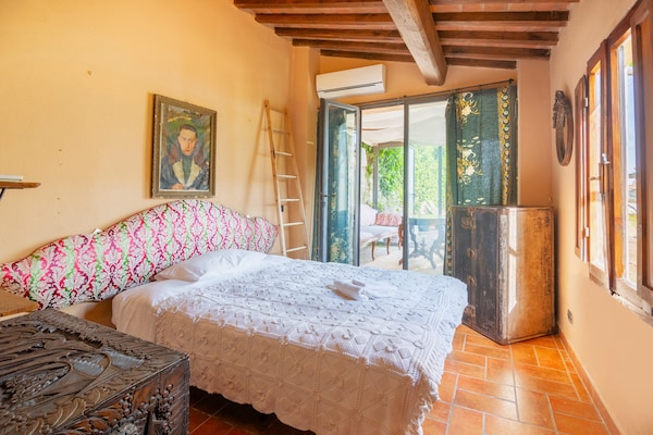 Foto van Villa in Cortona met zwembad - Vakantiehuis in Cortona - BedRoom