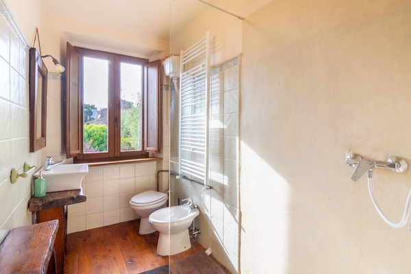 Foto van Villa in Cortona met zwembad - Vakantiehuis in Cortona - BathRoom