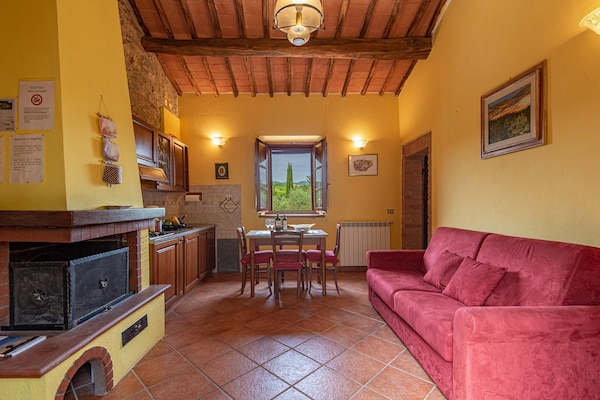 Foto van Zonnig vakantiehuis - Vakantiehuis in Gaiole in Chianti (SI) - LivingRoom