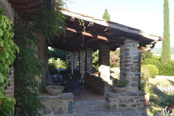Foto van Huis in Toscane met zwembad - Vakantiehuis in Castel del Piano – GR - ExteriorSummer