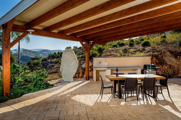 Foto van Villa in Sicilië bij Guidaloca Baai - Vakantiehuis in Castellammare del Golfo - TerraceBalcony