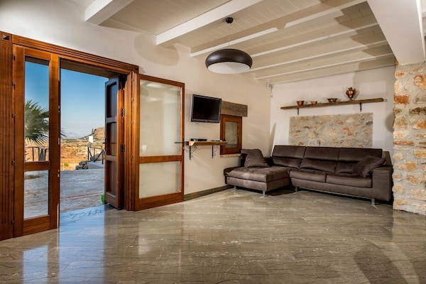 Foto van Villa in Sicilië bij Guidaloca Baai - Vakantiehuis in Castellammare del Golfo - LivingRoom
