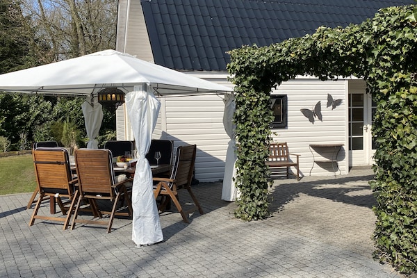 Foto van Villa in Drents-Friese Woud met Zwembad - Vakantiehuis in Wateren - ExteriorSummer