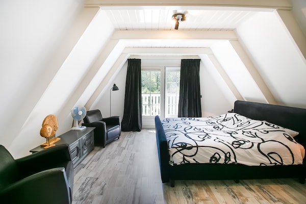 Foto van Villa in Drents-Friese Woud met Zwembad - Vakantiehuis in Wateren - BedRoom