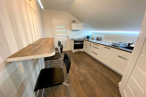 Foto van Vakantiehuis in Dziwnowek met Zwembad en Strand - Vakantiehuis in Dziwnowek - Kitchen