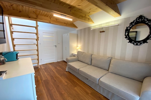 Foto van Vakantiehuis in Dziwnowek met Zwembad en Strand - Vakantiehuis in Dziwnowek - LivingRoom