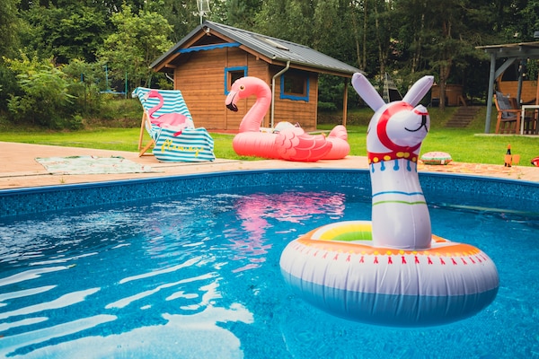 Foto van Grote vakantievilla met sauna, jacuzzi en zwembad. - Pool
