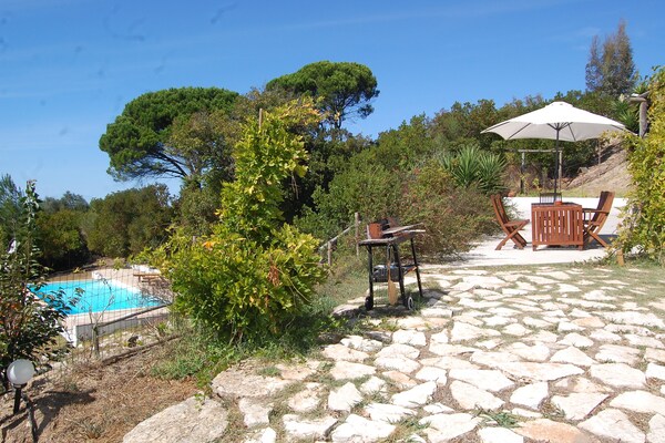 Foto van Familievilla met zwembad en barbecue - Vakantiehuis in Alcobaça - TerraceBalcony